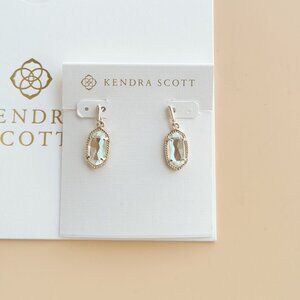 Kendra Scott Lee Collection. Gold Dichroic Glass Earrings